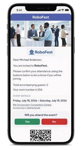 Gast-Einladungsseite