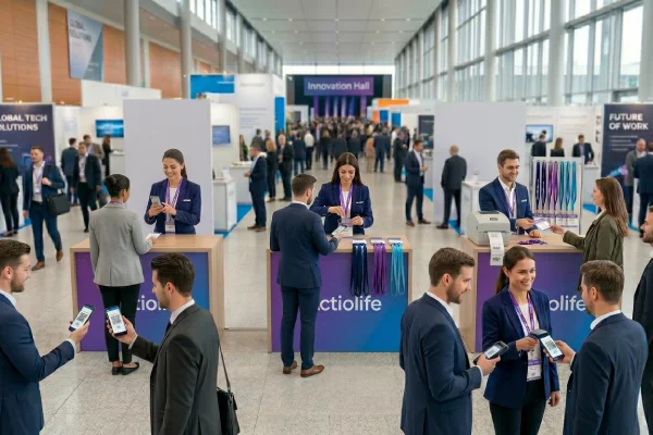 QR check-in & badge printing