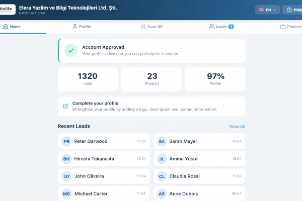 From visitor registration to lead export.