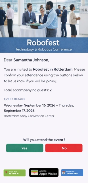 Guest invitation page